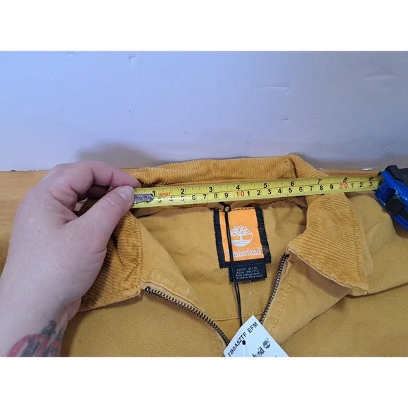 Timberland Strafford Washed Canvas XL Jacket in the wheat color